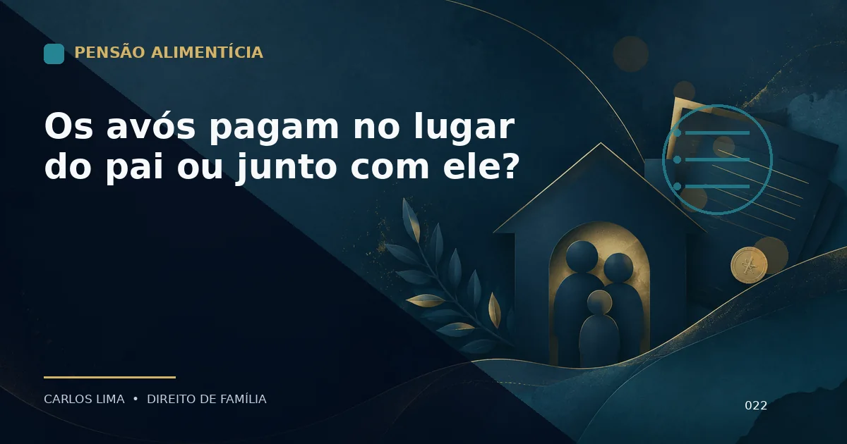Os avós pagam no lugar do pai ou junto com ele?