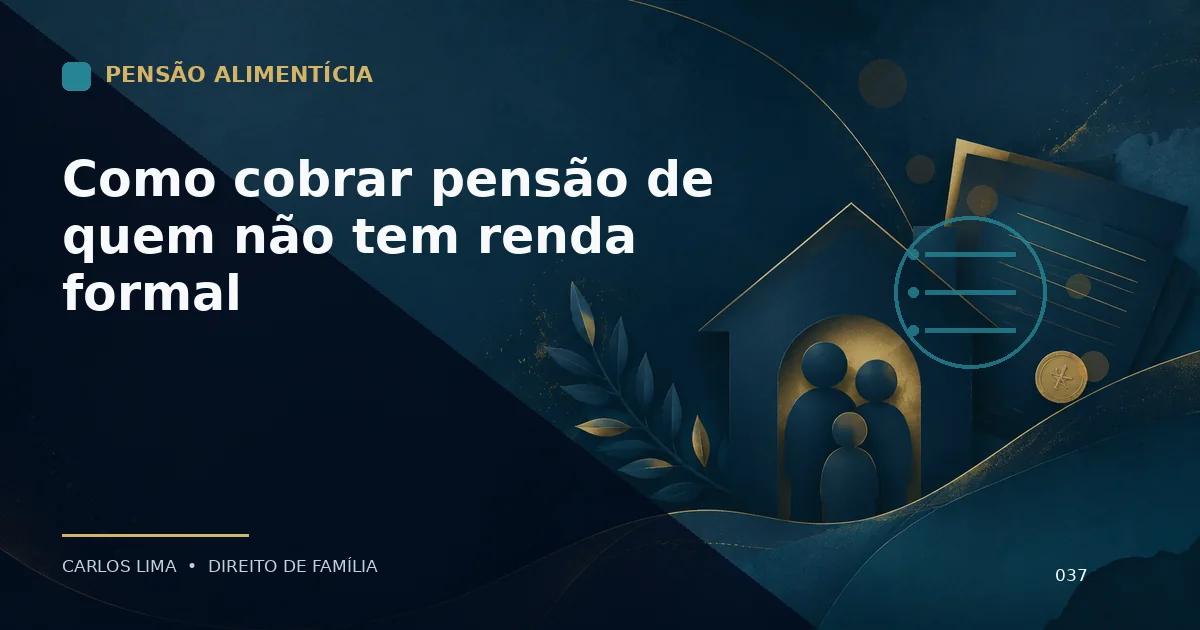 Como cobrar pensão de quem não tem renda formal