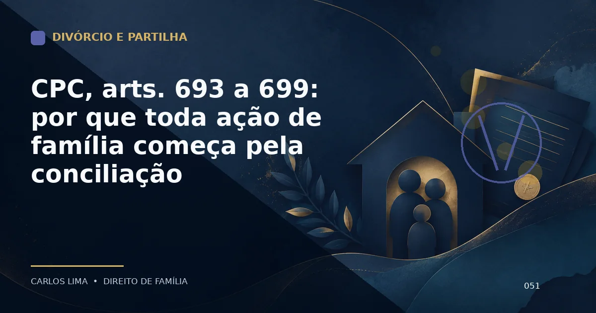 CPC, arts. 693 a 699: por que toda ação de família começa pela conciliação