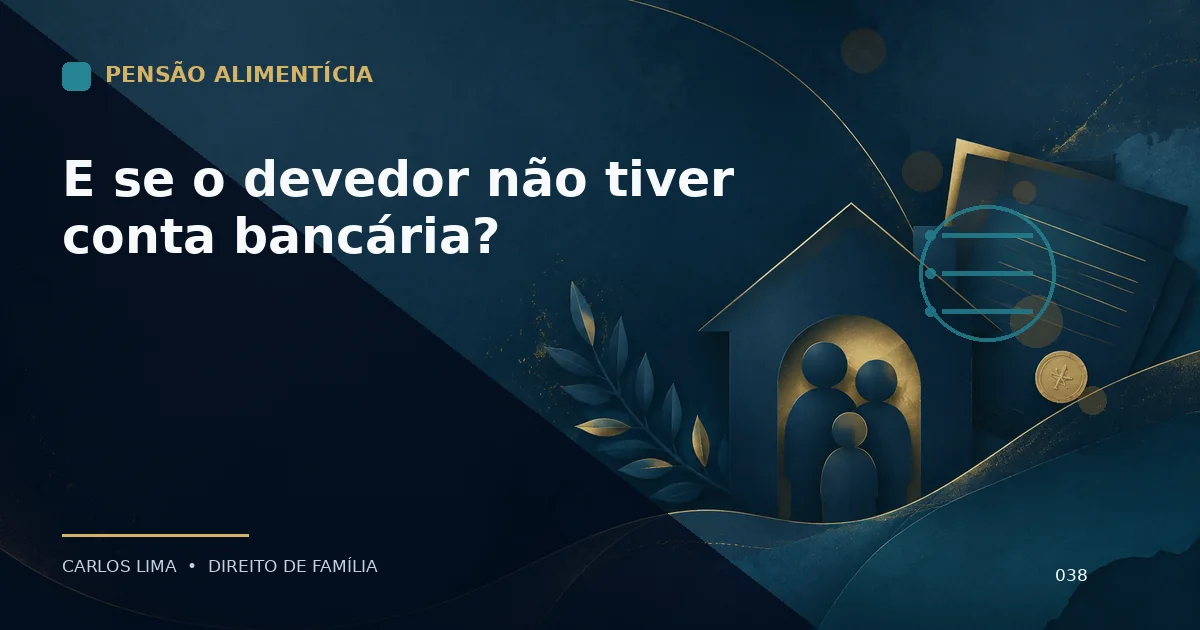 E se o devedor não tiver conta bancária?