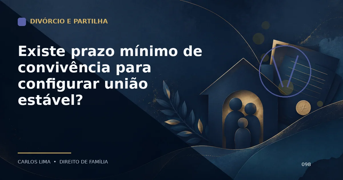 Existe prazo mínimo de convivência para configurar união estável?