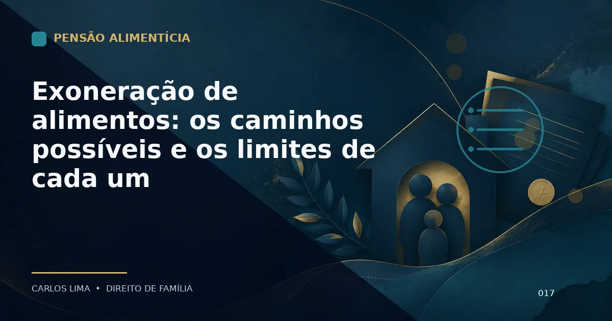Exoneração de alimentos: os caminhos possíveis e os limites de cada um