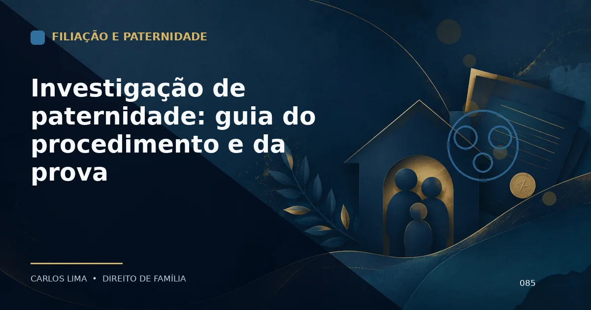 Investigação de paternidade: guia do procedimento e da prova