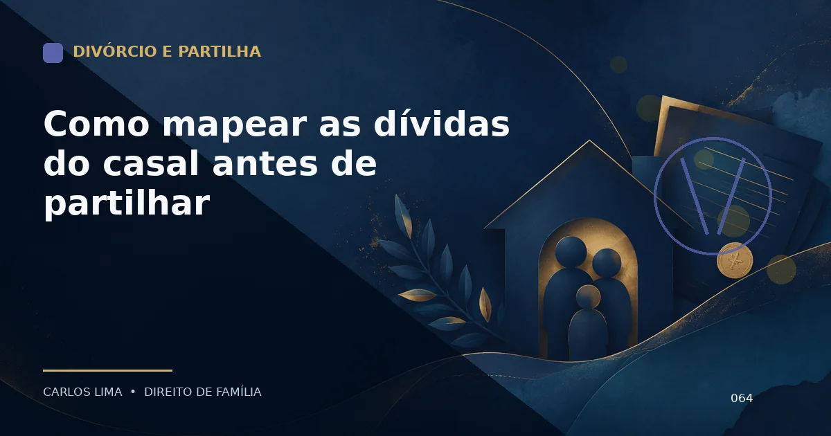 Como mapear as dívidas do casal antes de partilhar