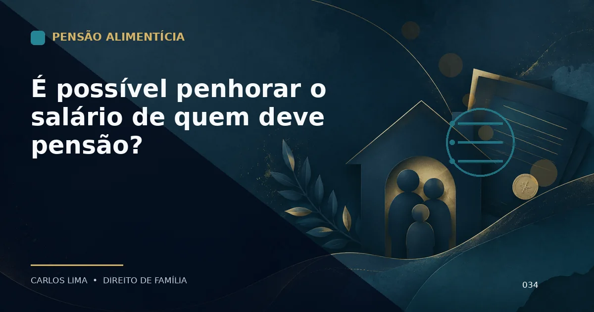 É possível penhorar o salário de quem deve pensão?