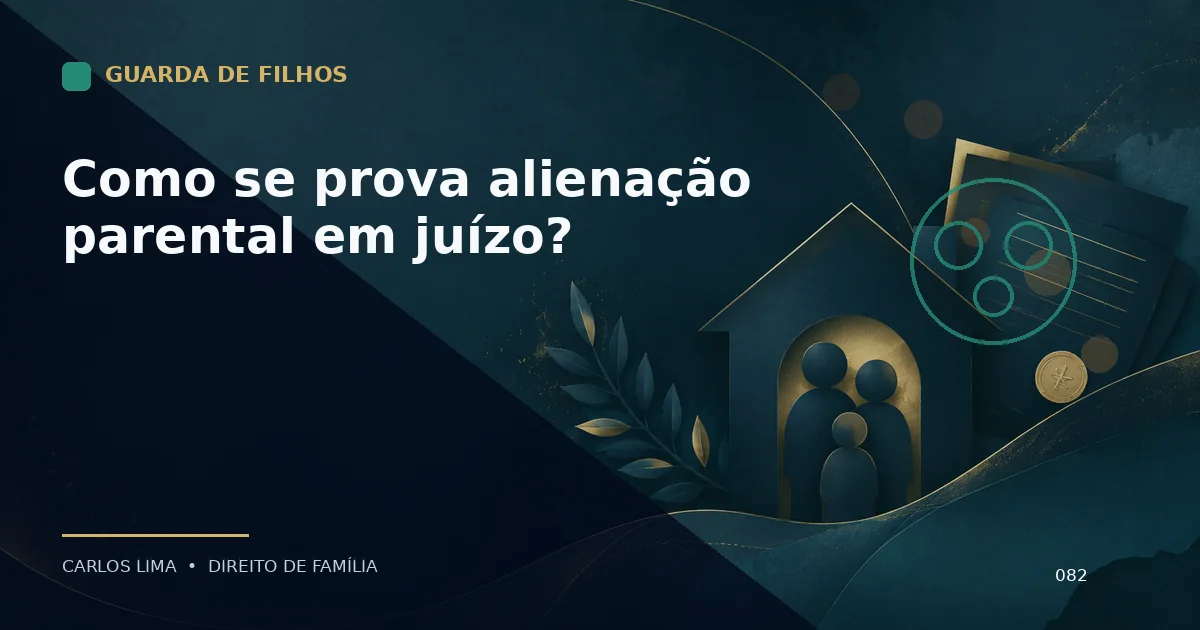 Como se prova alienação parental em juízo?