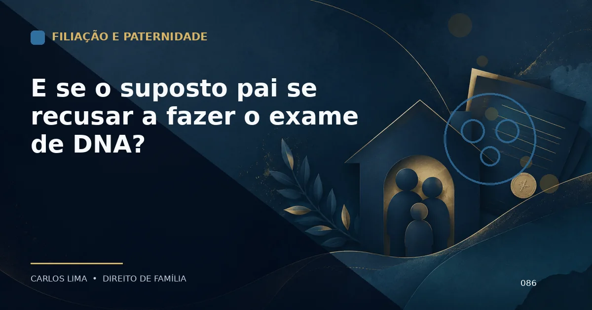 E se o suposto pai se recusar a fazer o exame de DNA?